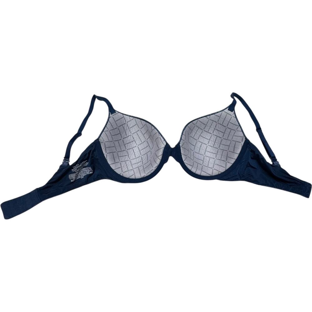 Victoria's Secret Uplift Semi Demi Back Close Convertible Underwire Bra Blue 34D - Picture 5 of 6
